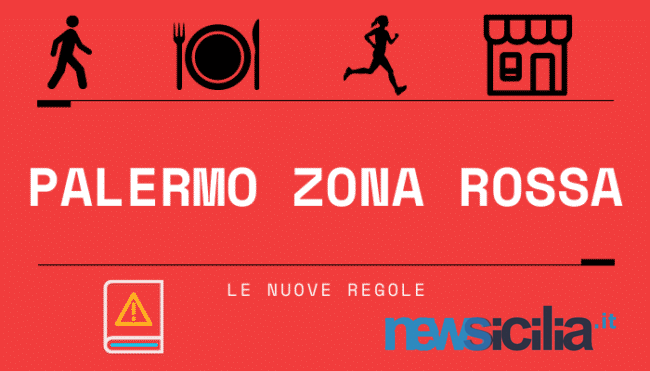 Palermo zona rossa, restrizioni come in lockdown: ecco cosa si può fare e cosa no