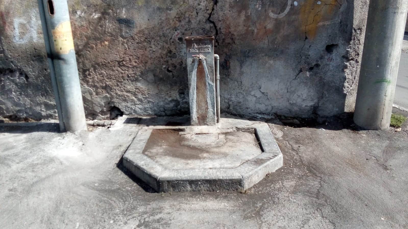 Catania, situazione fontane a S. Giovanni Galermo. Nota Dusty: “Nessuna presenza di erbacce e rifiuti”