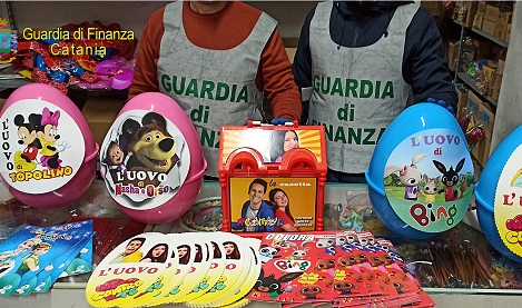 Catania, sequestrati oltre 2mila giocattoli contraffatti per i più piccoli: una denuncia