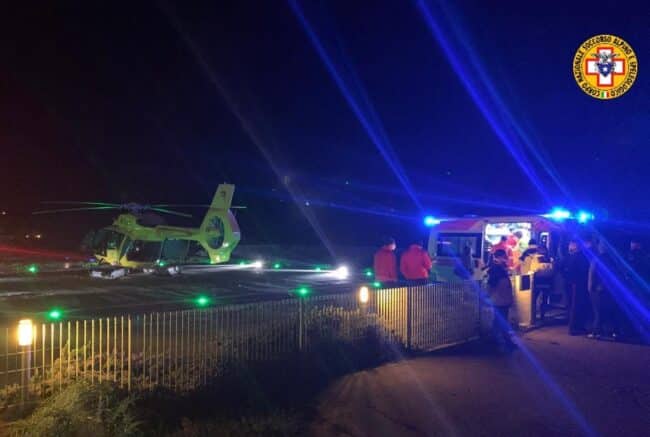 Intervento di soccorso a Troina, giovane al Cannizzaro dopo essere scivolato da un costone roccioso