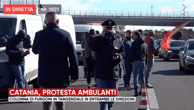 Catania, Tangenziale bloccata: svincoli chiusi per protesta ambulanti in corso – VIDEO LIVE
