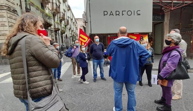 Scuola, sciopero generale: anche a Catania docenti e Ata al presidio di CUB e USB in Prefettura