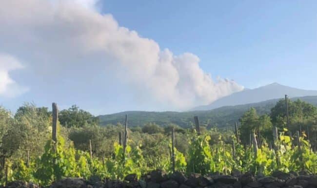 L’Etna torna a “rombare”, forti boati e densa colonna di fumo dal Cratere di Sud-Est – LA SITUAZIONE