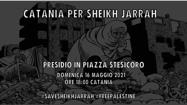 Crisi Israele-Palestina, il 16 maggio in piazza Stesicoro USB Catania aderisce a manifestazione a sostegno degli oppressi