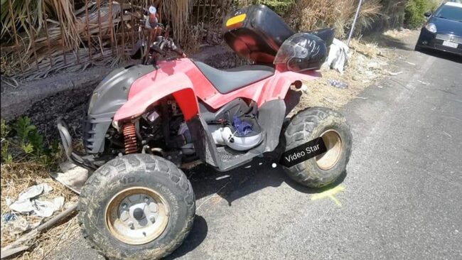 Incidente in quad nel Catanese, ferita una coppia: preoccupa la situazione della moglie, trasportata al Cannizzaro – FOTO