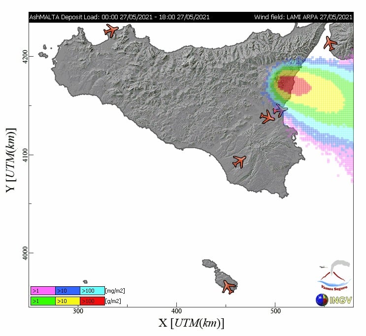 Catania, Etna ancora in eruzione: emissione di cenere in corso verso Est – il bollettino INGV