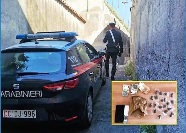 Paternò, tenta di fuggire: 18enne bloccato con la droga nello scooter e senza patente