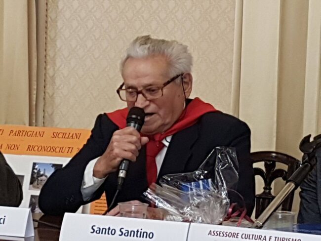 Si è spento il partigiano siciliano Santo Santino: l’ultimo saluto al “Ciclone” della Brigata Matteotti
