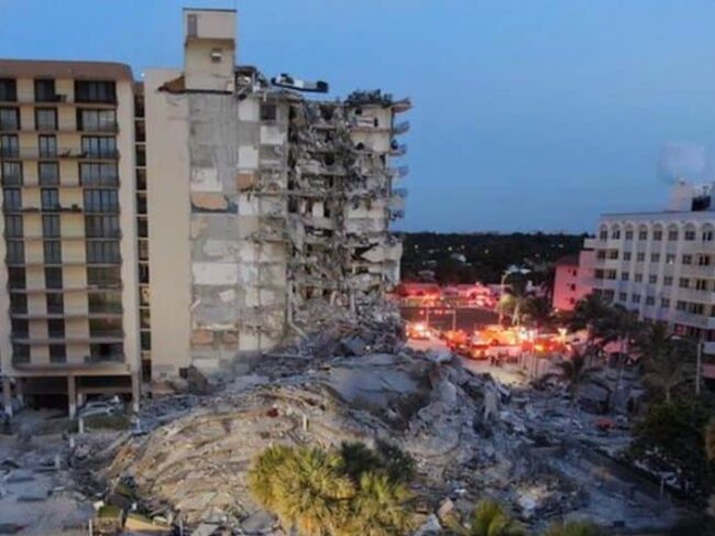 Crolla palazzo di 12 piani, in corso ricerche dei dispersi: un morto, bilancio grave destinato a salire