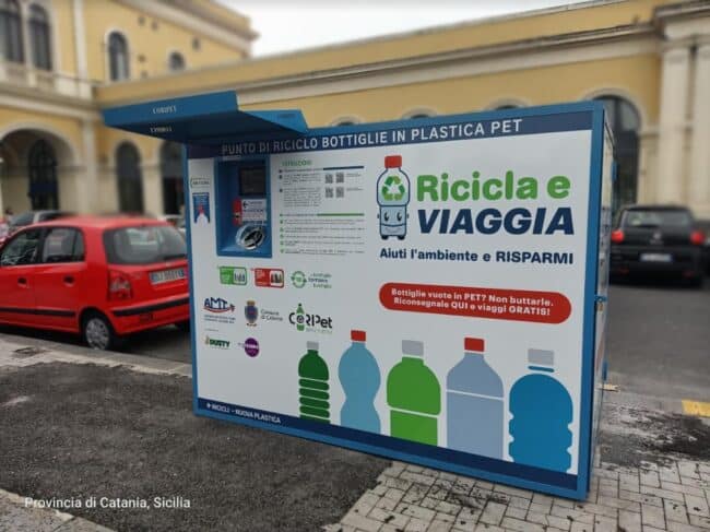 Catania, parte l’iniziativa “Ricicla e Viaggia”. Ecco come ottenere biglietti AMT consegnando bottiglie usate