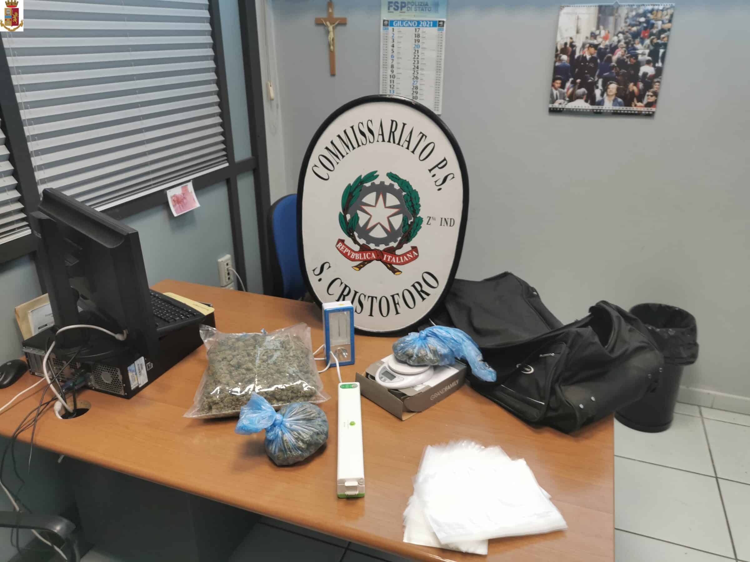 Catania, i “sospetti” di un uomo e il ritrovamento: scovati 700 gr. di marijuana a San Cristoforo