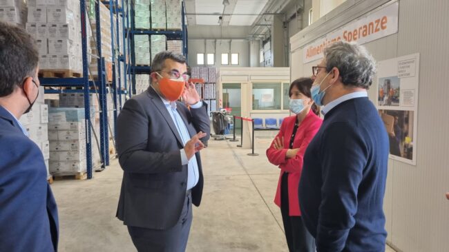 Catania, presidente dell’Ars Miccichè in visita al Banco Alimentare della Sicilia Onlus – FOTO e VIDEO