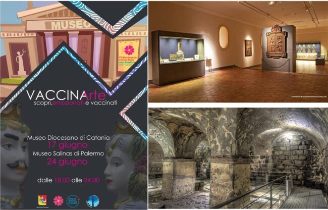 Torna “VaccinArte”, connubio tra cultura e immunizzazione: dalle 18 alle 24 vaccino e visita museo Diocesano a Catania