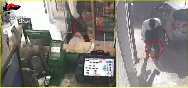 Violenta rapina nel Catanese, 20enne armato fa irruzione in una tabaccheria: tabaccaio reagisce e lo fa fuggire – VIDEO