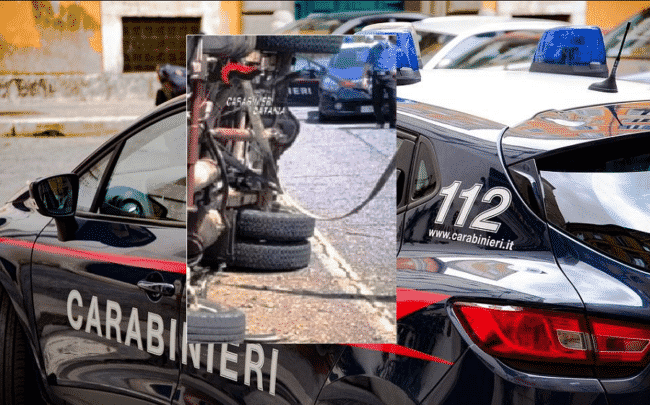 Catania, furto e fuga a bordo di un camion: durante l’inseguimento il mezzo si ribalta