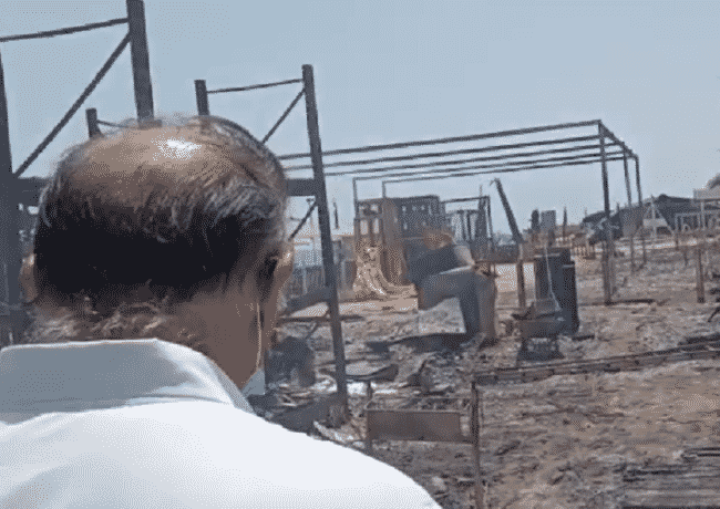 Incendio Le Capannine, sopralluogo di Cocina. Musumeci sul posto: VIDEO e FOTO