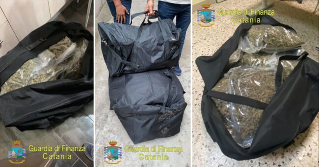 Catania, doppio sequestro in centro: auto e case cariche di droga, sequestrata 37 Kg di marijuana. Due arresti