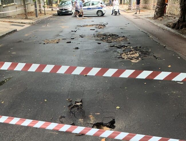 Nubifragio a Palermo, tubo si solleva dal manto stradale: sospesa ZTL e area pedonale a Aspra