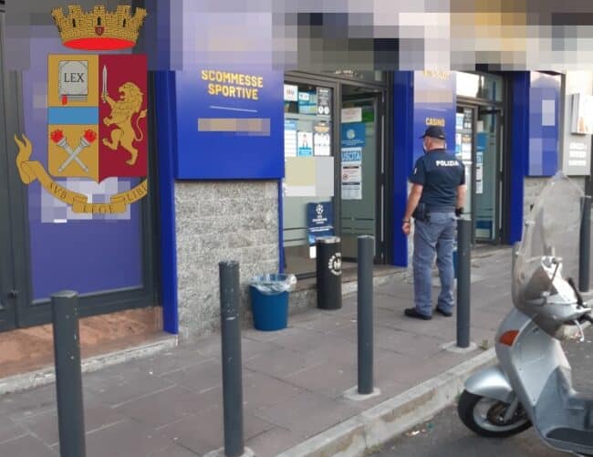 Controlli a tappeto a Librino, chiusa nota sala giochi e scommesse: sanzioni di 3.600 euro