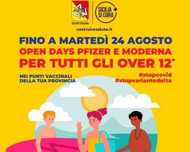Vaccini anti-Covid, gli Open Days proseguiranno fino al 24 agosto