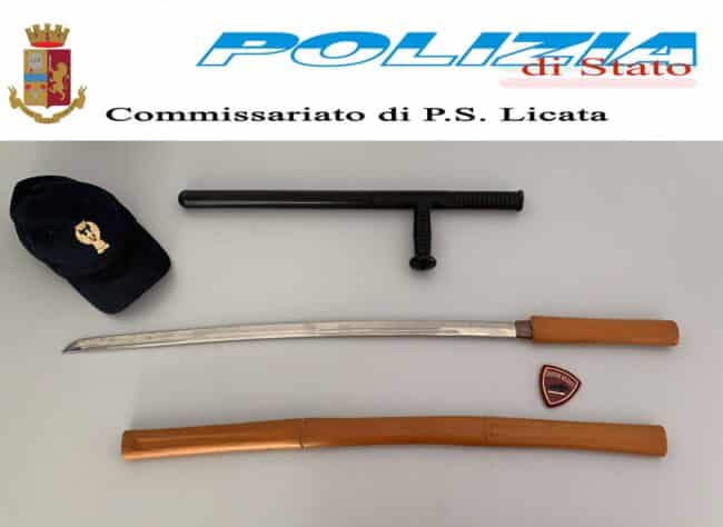 Girava ubriaco in piazza con un bastone e una spada, denunciato