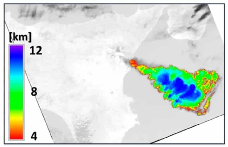 Etna, nuovo studio Ingv dell’evento eruttivo del 12 marzo: “Emessi 3 milioni di metri cubi di materiale”