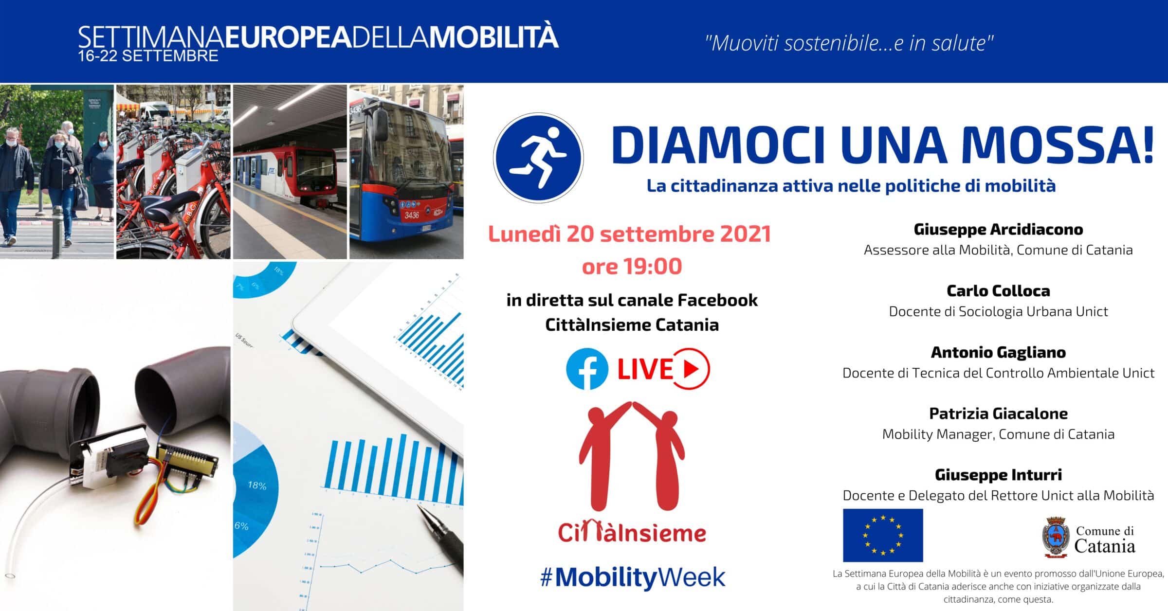 Cittadinanza attiva e mobilità sostenibile, lunedì il dibattito online di CittàInsieme di Catania