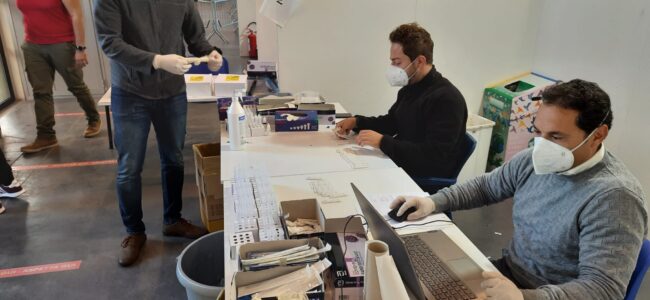 Aperta area tamponi dell’Hub di via Forcile a Catania