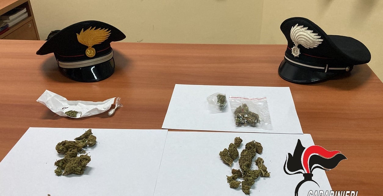 Blitz di spaccio nell’Agrigentino, dosi di marijuana e cocaina nascoste da due giovani