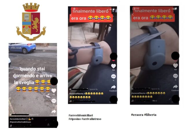 Video su TikTok per “vantarsi” dei domiciliari: 30enne trasferito in carcere
