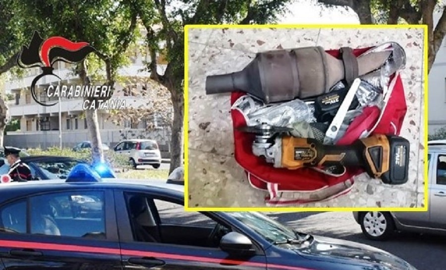 Catania, evade dai domiciliari per rubare catalizzatori dalle auto