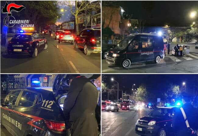 Operazione dei carabinieri nei quartieri di Nesima e Monte Po