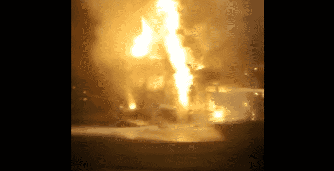 A18 Catania-Messina in tilt, maxi incendio allo svincolo di Giarre – VIDEO