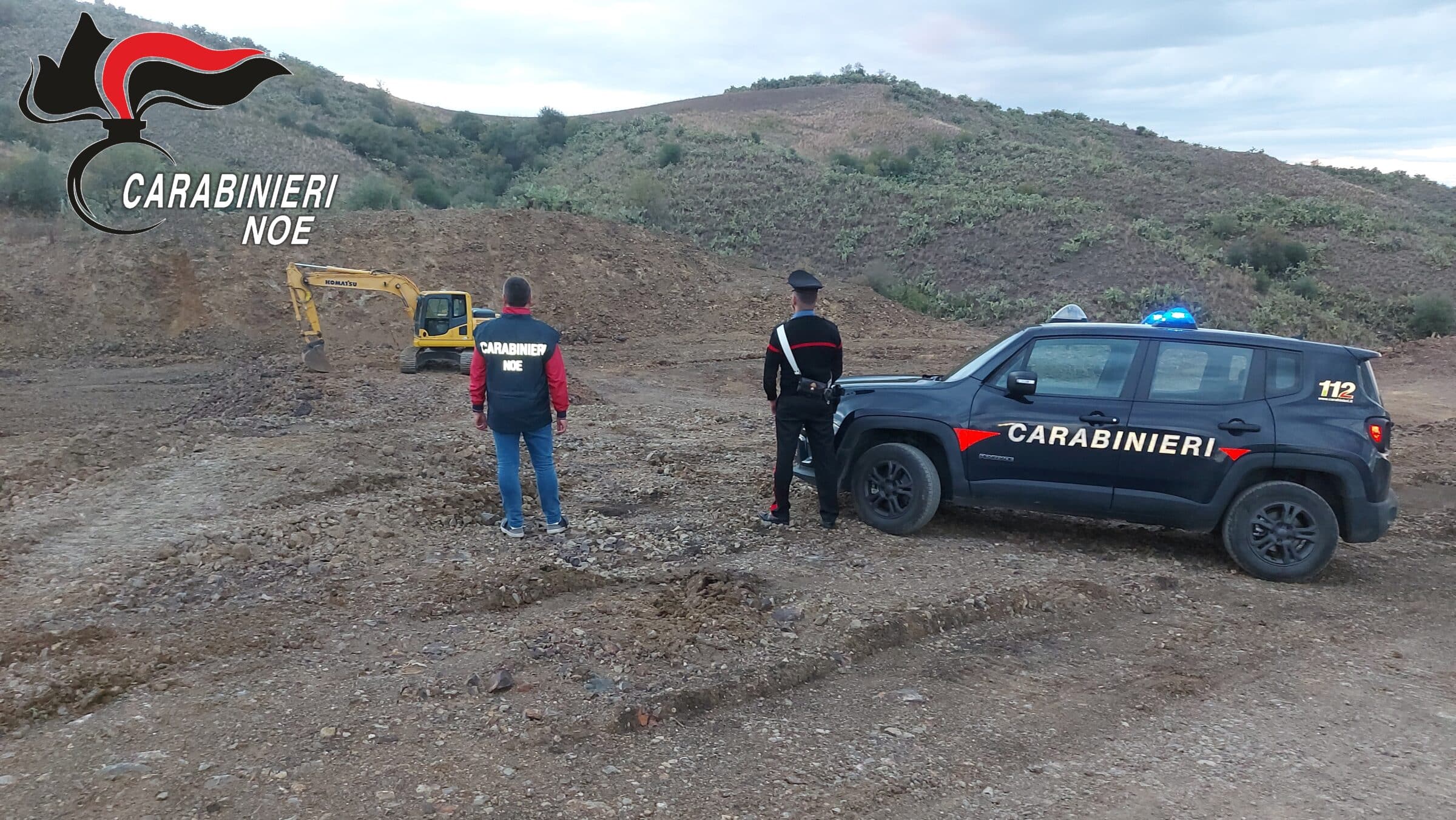 I carabinieri sequestrano una cava abusiva di tufo, denunciate due persone