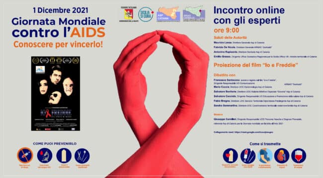 Giornata mondiale per lotta contro l’Aids, fitto programma di iniziative anche all’Arnas Garibaldi