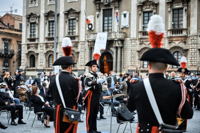 Milite ignoto celebrato a Catania con brani musicali dei carabinieri
