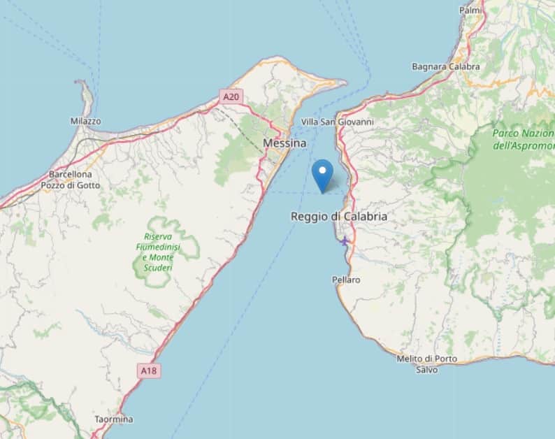 Trema lo Stretto di Messina, scossa di terremoto tra Sicilia e Calabria: i DETTAGLI del sisma