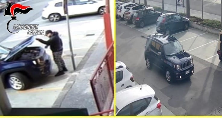 Ruba Jeep Renegade in centro commerciale ma viene riconosciuto dai carabinieri, 24enne di Misterbianco in manette