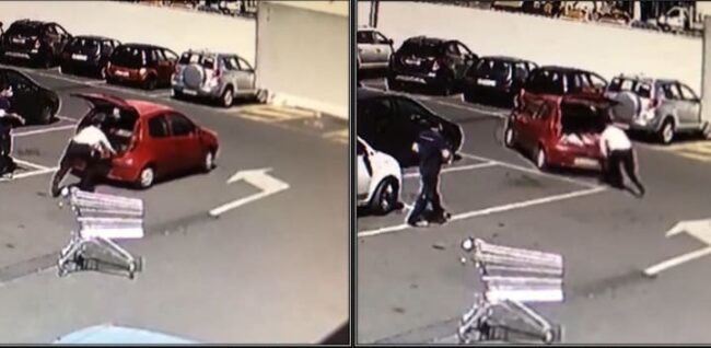 Catania, rapina l’Eurospin di corso Indipendenza e scappa via: dipendente rimane aggrappato all’auto – le FOTO