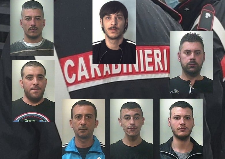 Operazione “Polaris”, in carcere altri 7 soggetti appartenenti all’organizzazione criminale: NOMI e FOTO