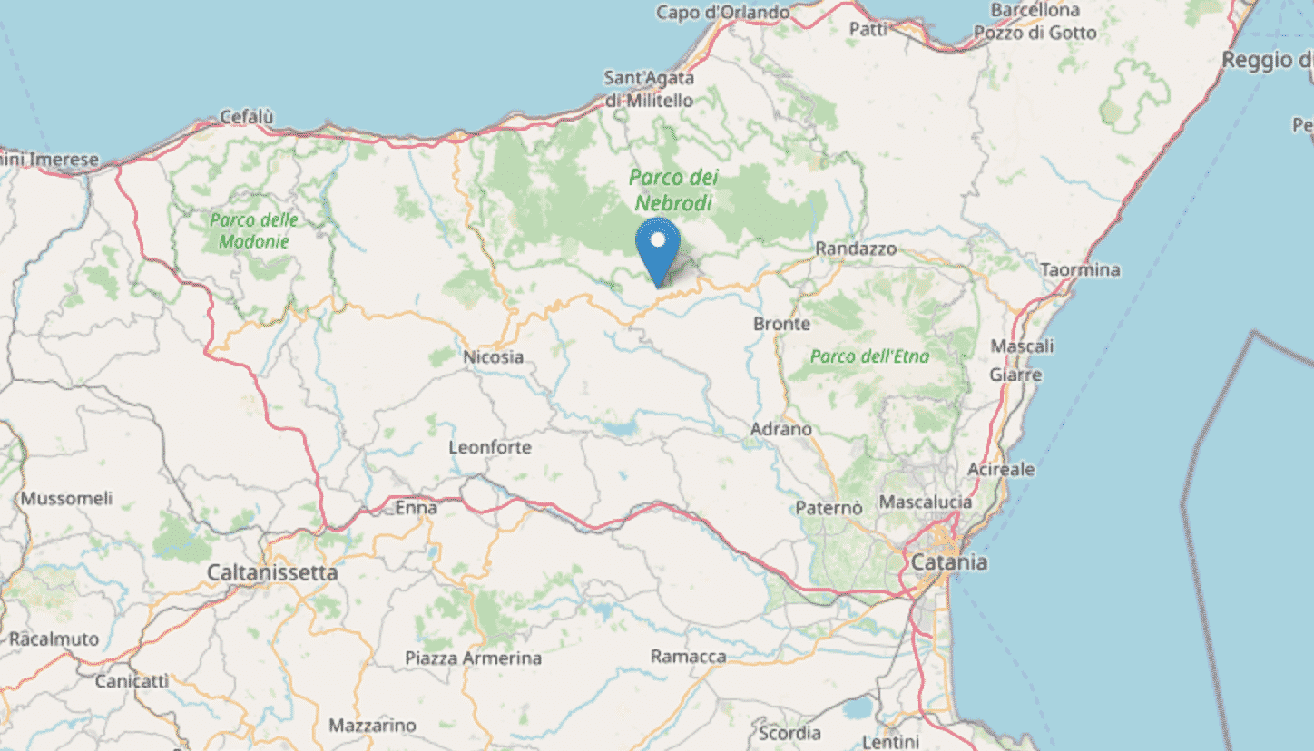 Terremoto in Sicilia, scossa a 5 Km da San Teodoro