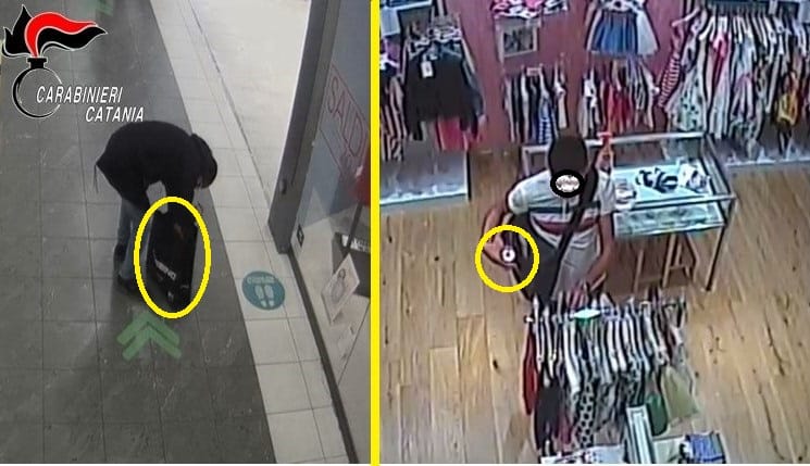 Ladro seriale dei centri commerciali catanesi incastrato dalle telecamere: punita la sua “ingordigia”