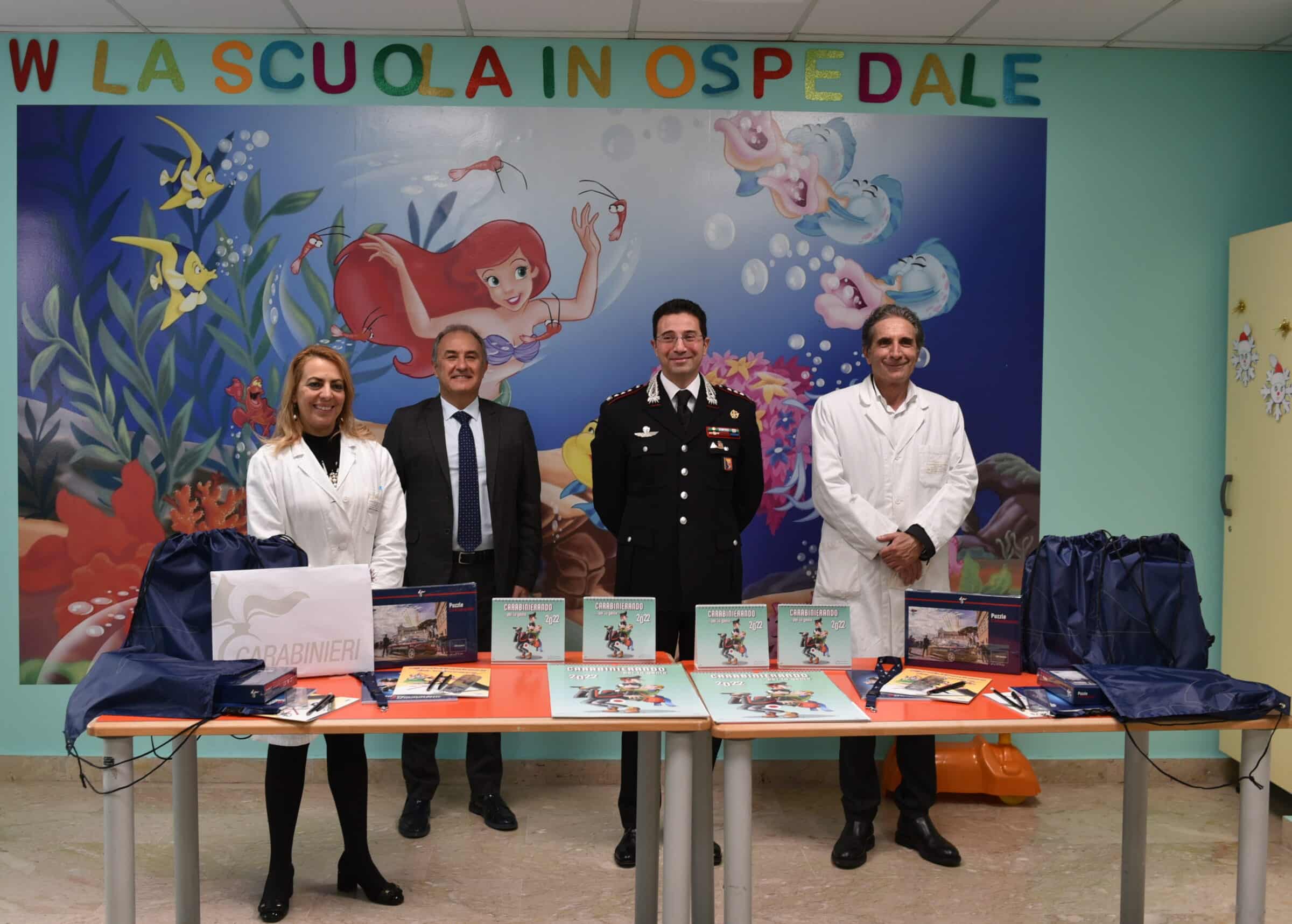 La solidarietà dei Carabinieri: auguri e doni ai piccoli degenti del Garibaldi Nesima