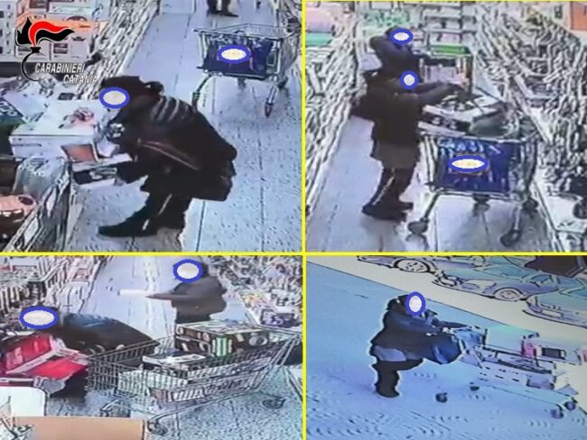 Donna saccheggia in un supermercato e prende il taxi, bloccata dai carabinieri