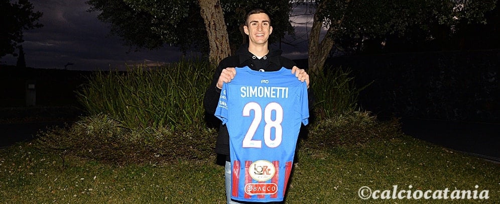 Calcio Catania, acquistato il classe 2001 Simonetti: “Darò il massimo per ripagare la fiducia”