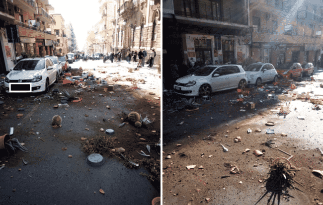 Catania, panico in via Etnea alta: donna lancia dal balcone oggetti in strada