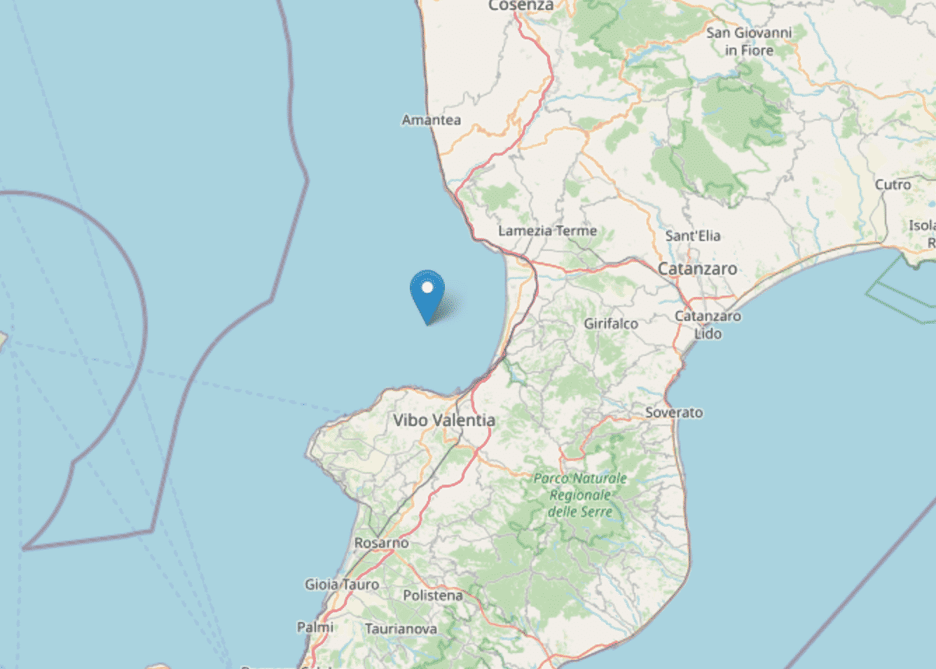 Terremoto in Calabria: scossa 4.3 avvertita nei comuni della costa sud occidentale