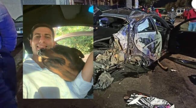 Schianto fatale a Motta Sant’Anastasia, non ce l’ha fatta il 28enne Enrico Bruno: lo strazio sui social