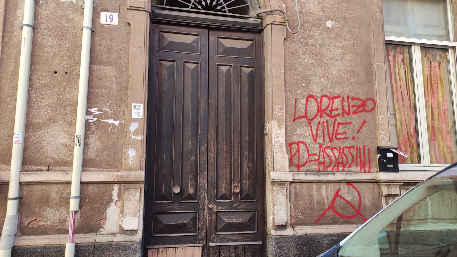 Catania, imbrattata sede provinciale Pd. Angelo Villari: “Le minacce non ci fermeranno”