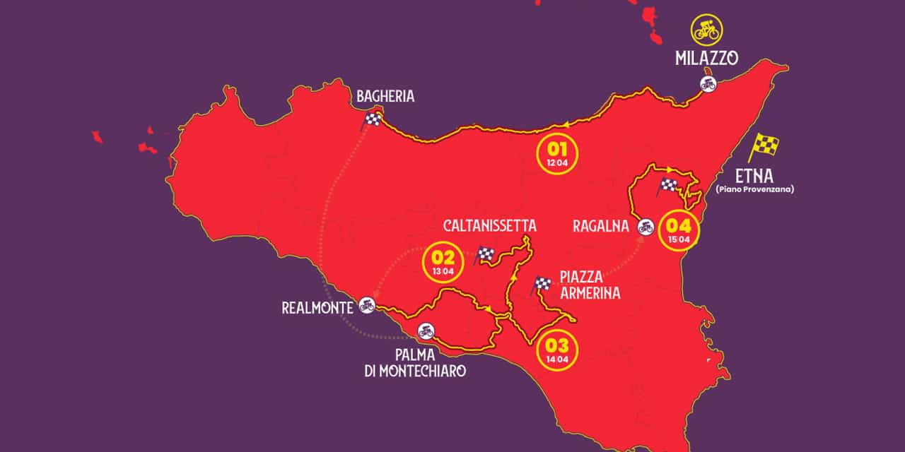 Giro di Sicilia 2022, si parte oggi: ecco le quattro tappe e come vedere la gara